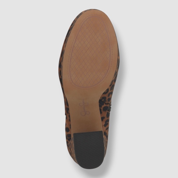 JESSICA SIMPSON Womens Animal Brown Padded Rexura Round Toe Block Heel Booties - Picture 5 of 5